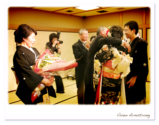 新婦とそのお父さん