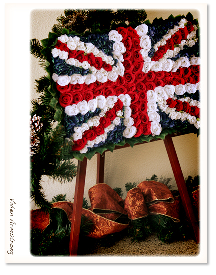 イギリスの国旗、クリスマス風