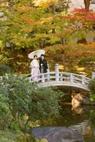 11月の都内日本庭園 和装前撮り