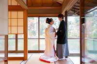 お天気が心配なら、日本庭園に和室をつけた「お茶室プラン」がおすすめです